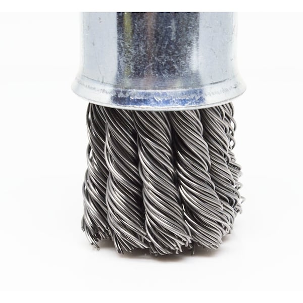 Continental Abrasives 3/4"x1/4" Knot Wire End Brush - Carbon W5-007111 - main